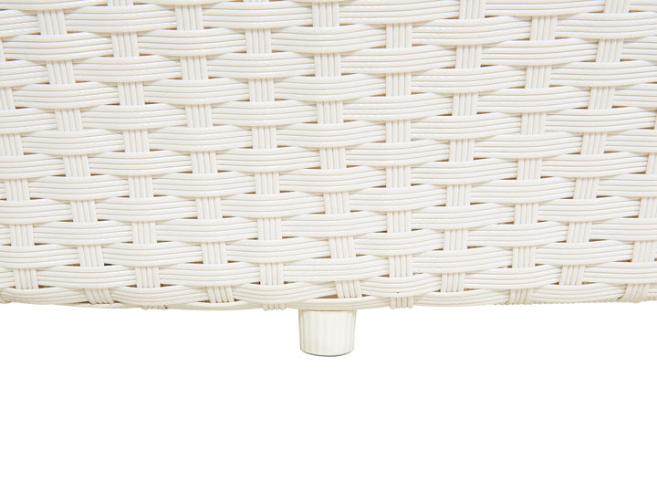 Sylt Pe Garden Daybed Rattan White