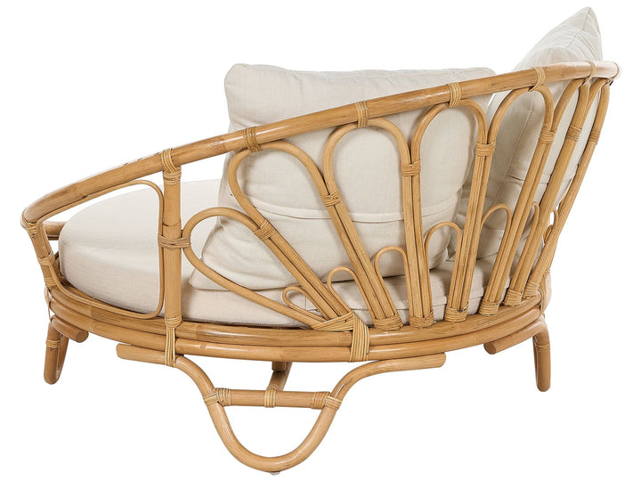 Rossano Set of 2 Garden Daybeds Rattan Natural