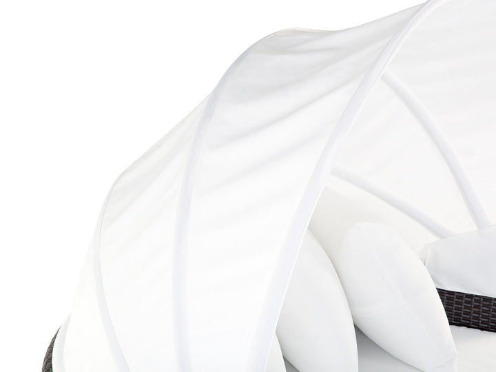 Sylt Lux Pe Garden Daybed Rattan Dark Brown