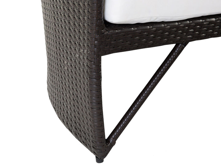 Sylt Lux Pe Garden Daybed Rattan Dark Brown