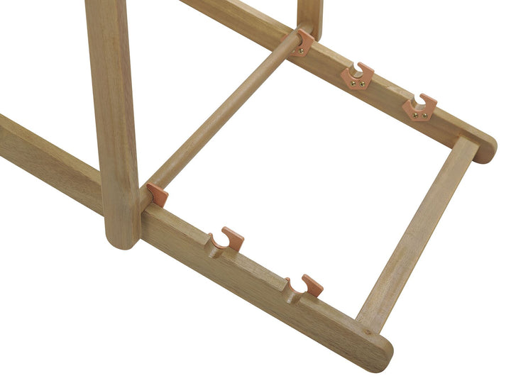 Folding Deck Chair and 2 Replacement Fabrics (Various Options) Light Wood Gennoveva