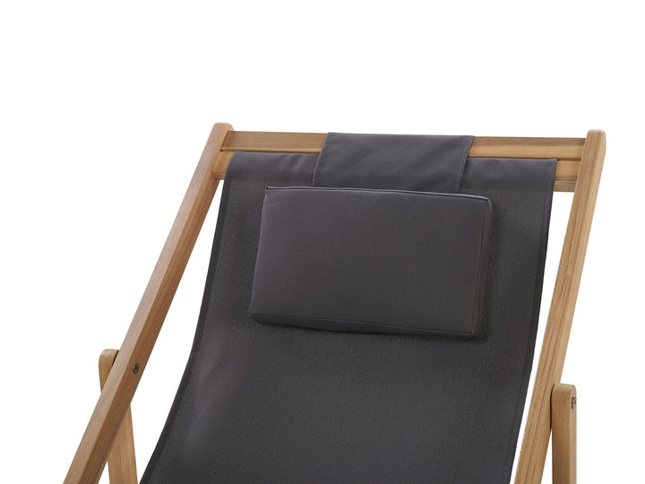 Folding Deck Chair and 2 Replacement Fabrics (Various Options) Light Wood Gennoveva