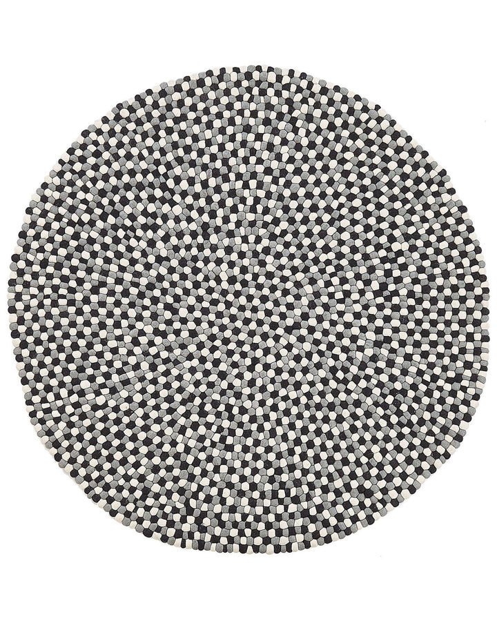 Penek Round Felt Ball Area Rug ø 140 cm Multicolour