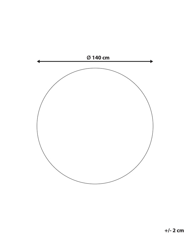 Penek Round Felt Ball Area Rug ø 140 cm Multicolour