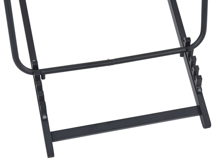 Folding Deck Chair Cream and Black Amberella