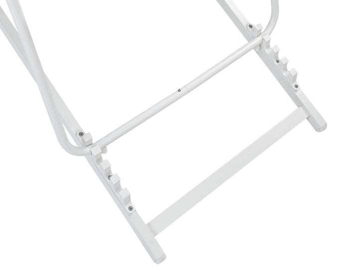 Folding Deck Chair Grey and White Anrey
