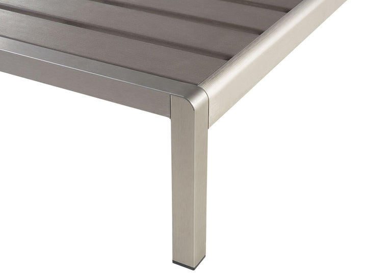 Aluminium Reclining Sun Lounger Grey Lasonja
