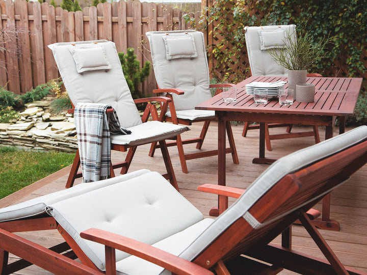 Acacia Wood Reclining Sun Lounger Briasha