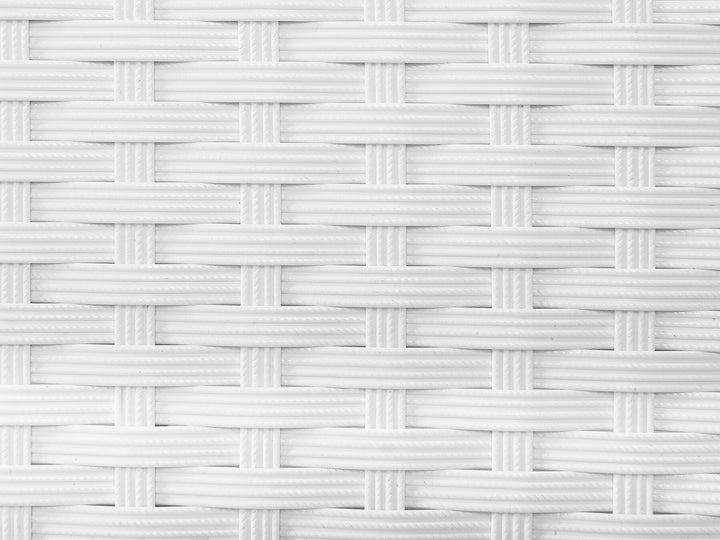 PE Rattan Reclining Sun Lounger White Northside