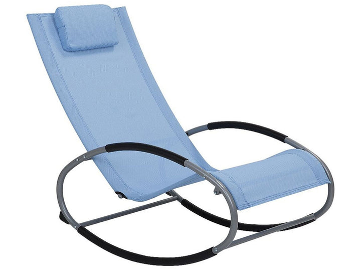 Rocking Sun Lounger Blue Reesa