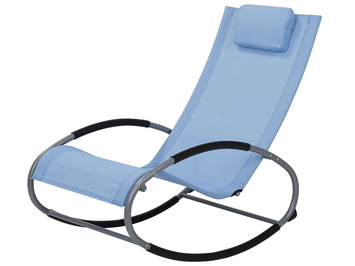 Rocking Sun Lounger Blue Reesa