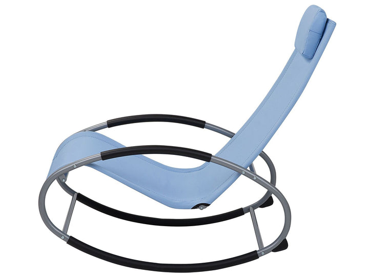 Rocking Sun Lounger Blue Reesa