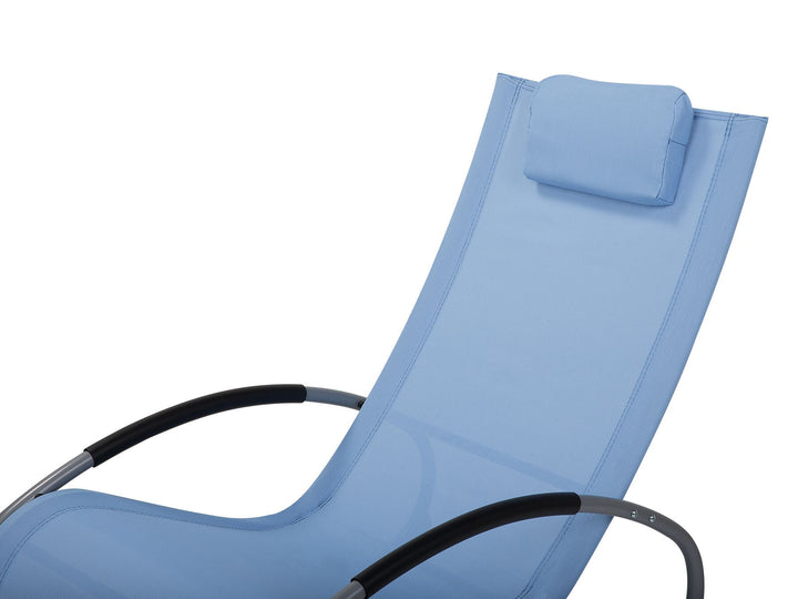 Rocking Sun Lounger Blue Reesa