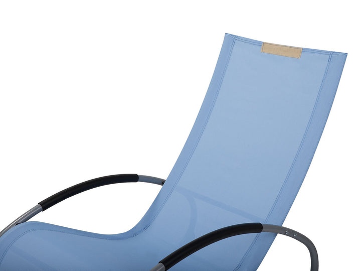 Rocking Sun Lounger Blue Reesa