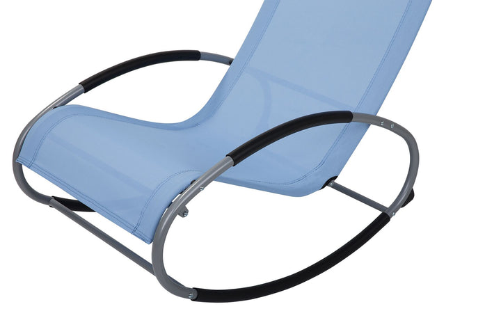 Rocking Sun Lounger Blue Reesa