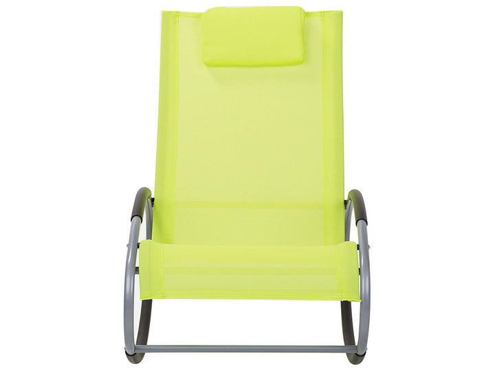 Rocking Sun Lounger Lime Green Reesa