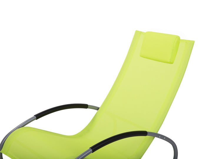 Rocking Sun Lounger Lime Green Reesa