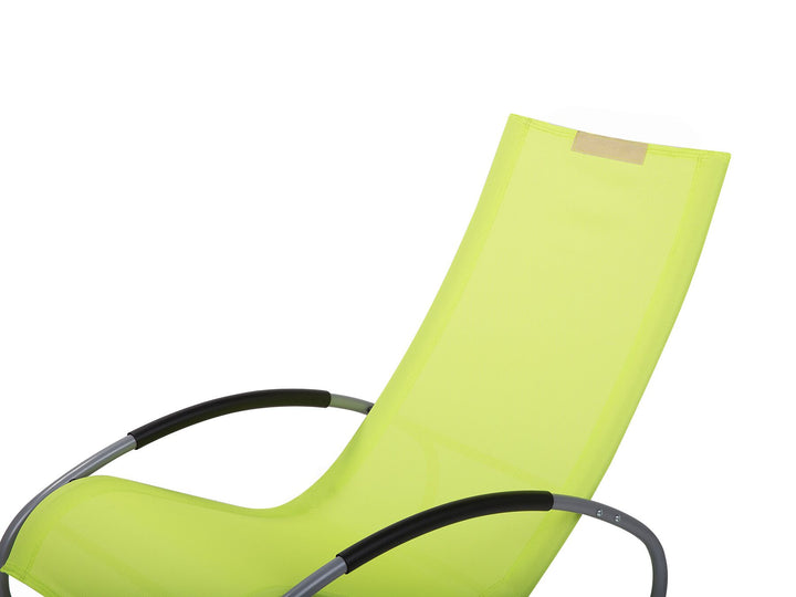 Rocking Sun Lounger Lime Green Reesa