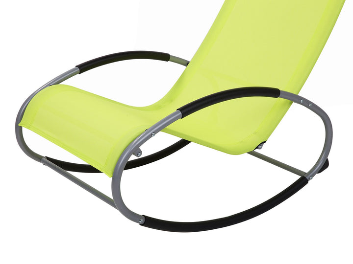 Rocking Sun Lounger Lime Green Reesa