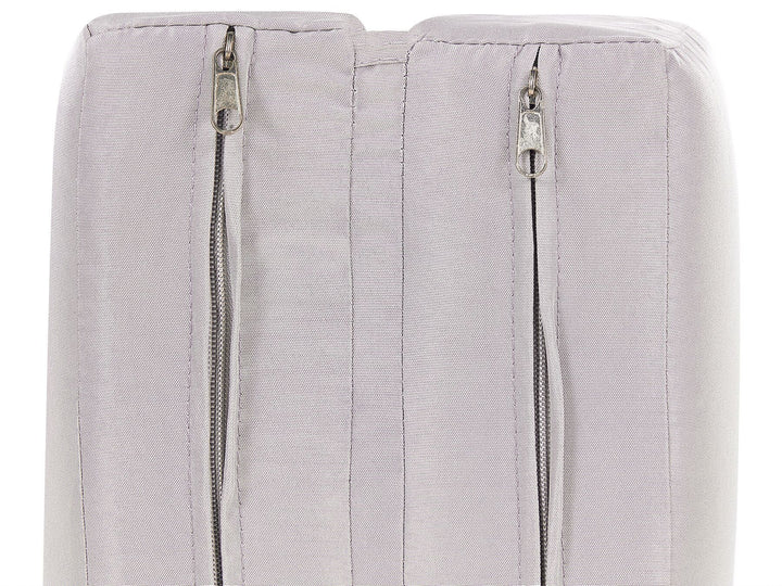 PE Rattan Reclining Sun Lounger Grey Aalayah