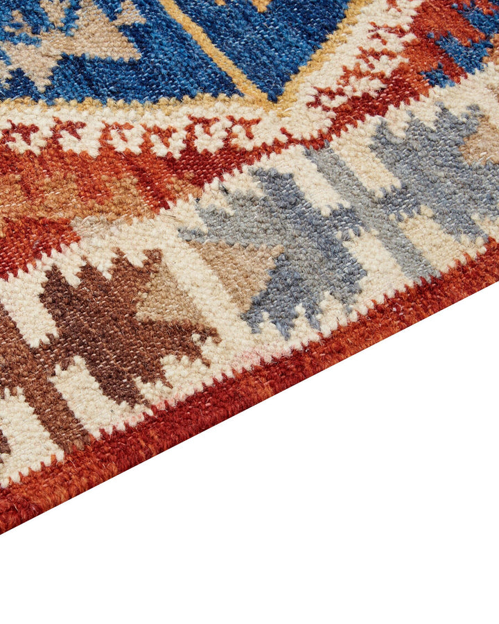 Vanashen Wool Kilim Area Rug 160 x 230 cm Multicolour