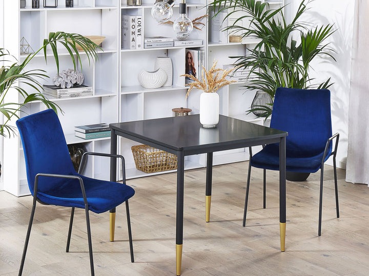 Shalford Dining Table 80 x 80 cm Black