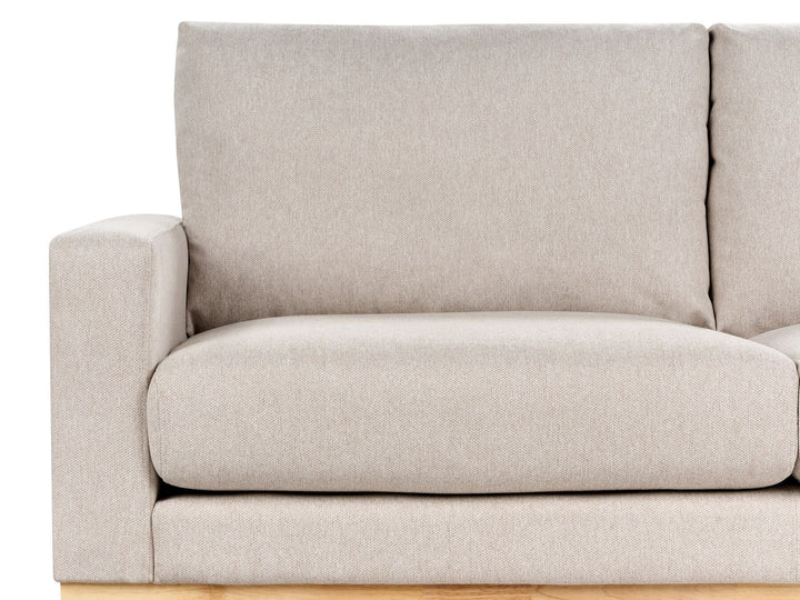 Siggard 2 Seater Fabric Sofa Beige