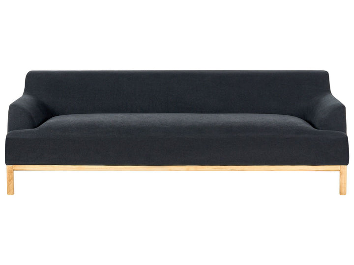 Sosjo 3 Seater Fabric Sofa Black
