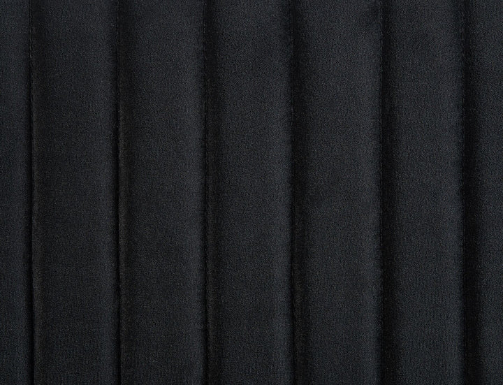 Taby 2 Seater Velvet Kitchen Sofa Black