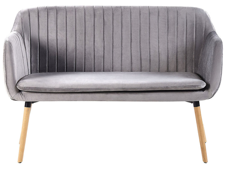 Taby 2 Seater Velvet Kitchen Sofa Grey