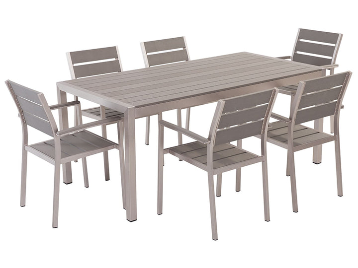 Vernio Garden Dining Set 6 Seater Grey