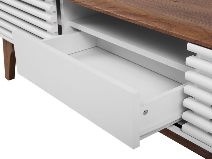 TV Stand Brown/ White Clayborn