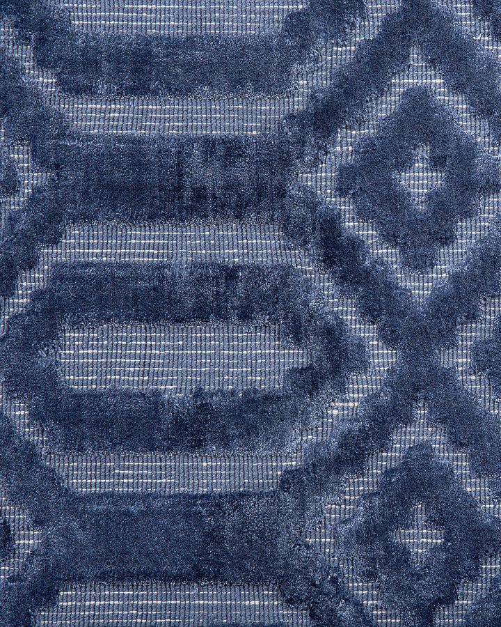 Adatepe Viscose Rug 160 x 230 cm Navy Blue
