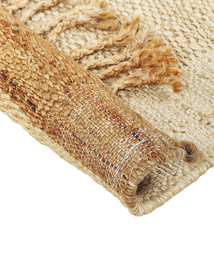 Dedemli Jute Area Rug 160 x 230 cm Beige