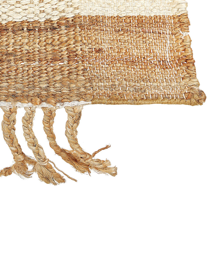 Dedemli Jute Area Rug 160 x 230 cm Beige