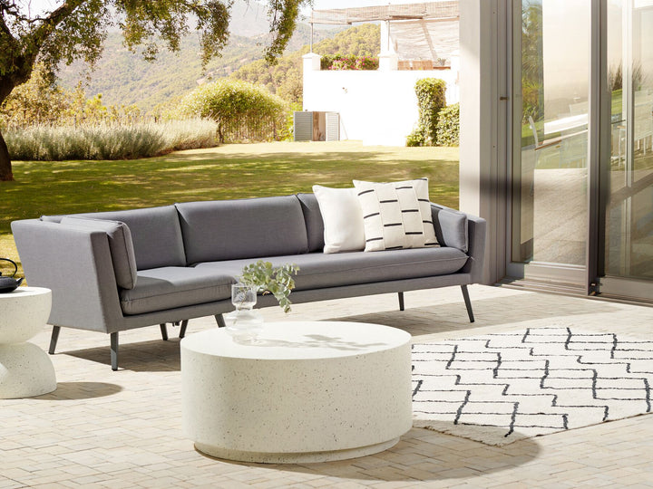 Loretello Garden Sofa 3 Seater Left Hand Grey