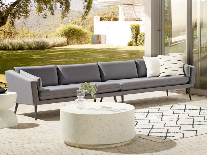 Loretello Garden Sofa 4 Seater Grey
