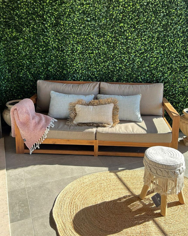Timor Garden Sofa 2 Seater Modular Certified Acacia Wood Light Brown