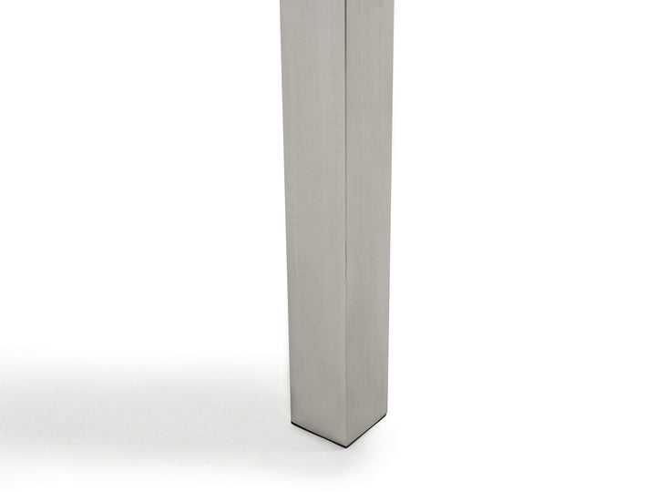 Grosseto Garden Dining Set 6 Seater Tempered Glass Black/ Beige