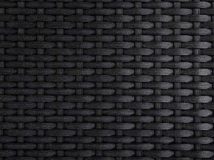 Grosseto Garden Dining Set 6 Seater Eucalyptus Wood Brown/ Black