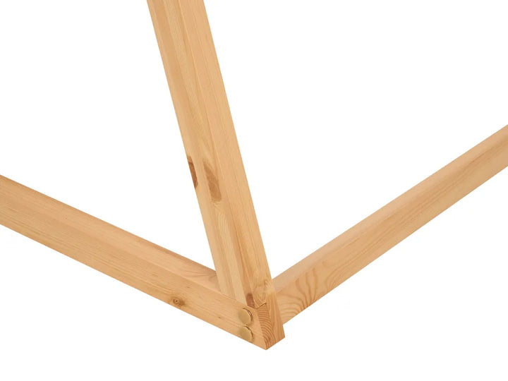 Kids Bed Teepee Pine Wood 90 x 200 cm (EU Single) Light Brown Akkie