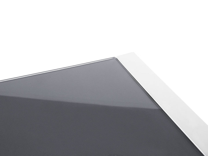 Bacoli Garden Dining Table 210 cm 90 cm Glass Off-White