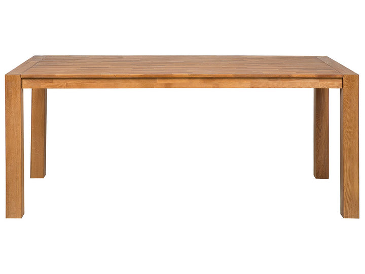 Oak Dining Table 180 x 85 cm Light Wood Natura