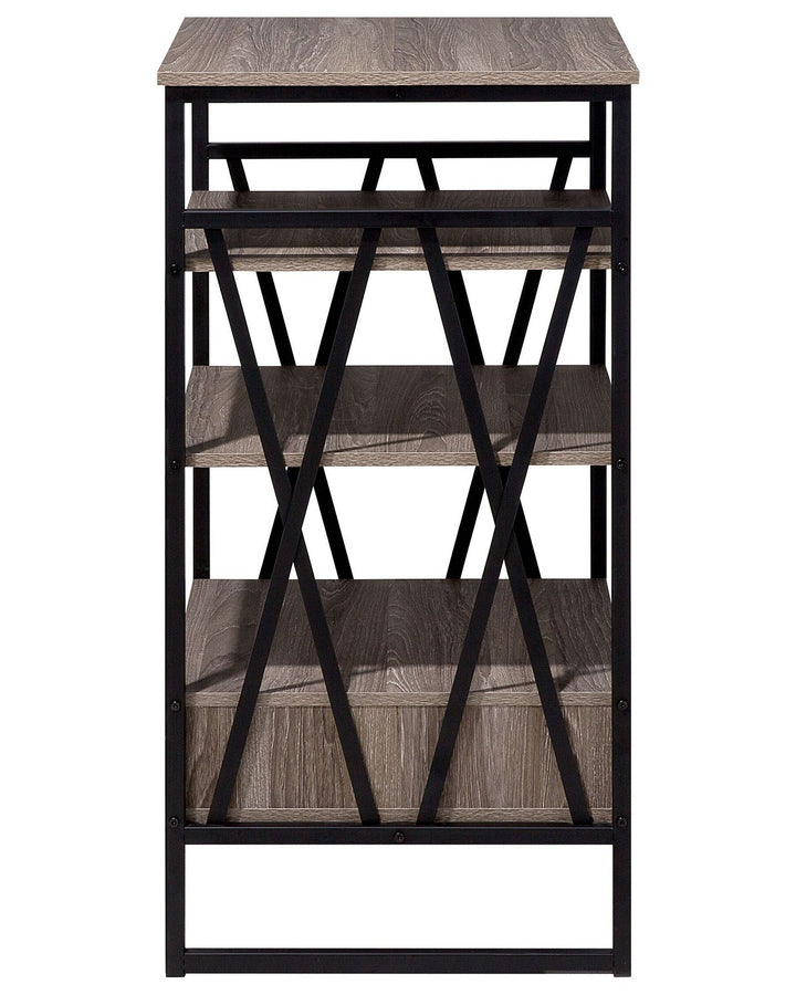 3 Tier Shelving Unit 101 cm Taupe Lucia