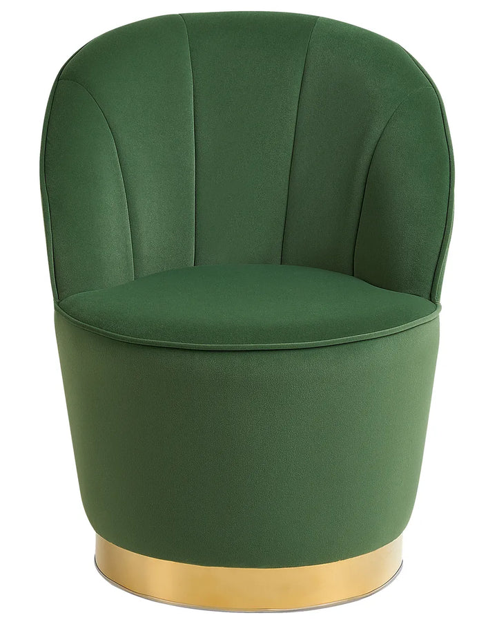 Armchair Velvet Dark Green Naethan