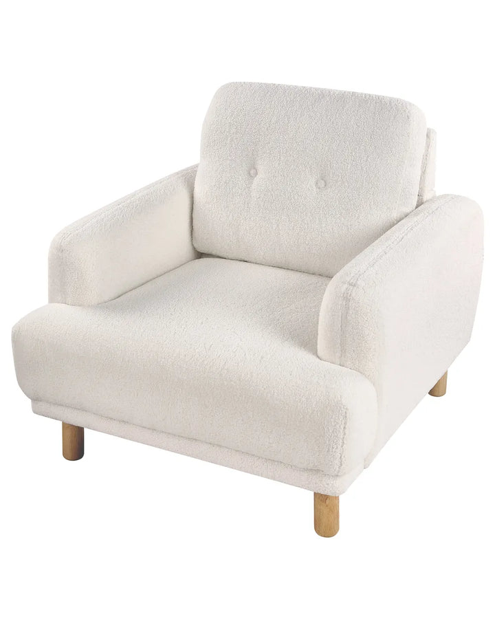 Armchair Boucle White Shelbi
