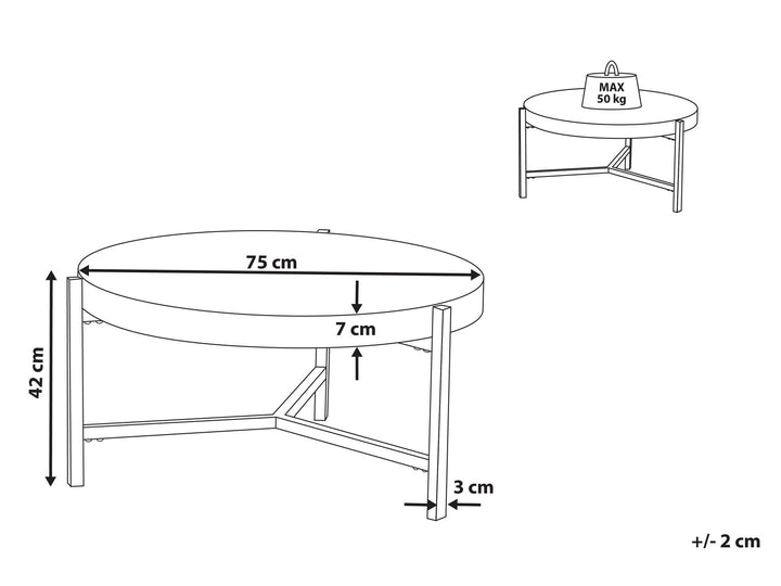 Armijo Coffee Table Concrete Effect