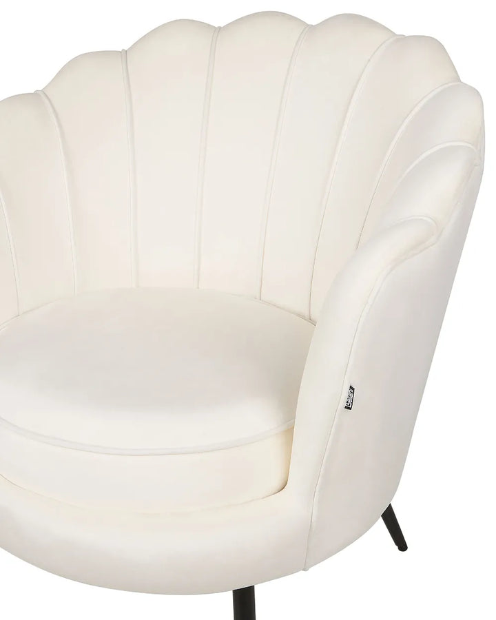 Armchair Velvet Off-White Jairden