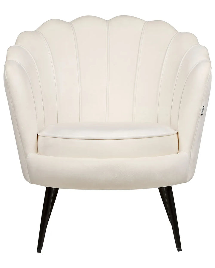 Armchair Velvet Off-White Jairden