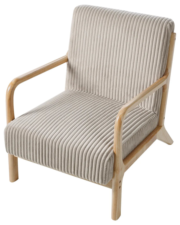 Armchair Corduroy Beige Levick